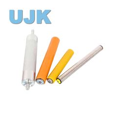 Yellow PU Rubber Roller Factory Customized High Wear Resistant Polyurethane Polymer Plastic Steel Driving Conveyor Roller