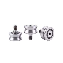 LV203zz RV203/17 17X58X25mm V Groove Pulley Double Row Ball Guide Roller Track Roller Bearing