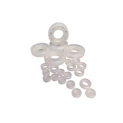 15X42X15mm Plastic Roller Bearings for Wheelchair, Nylon POM Coated Wheel Roller with 6202RS 6002RS Ball Bearings, High Strength 15mm Bore Plastic Caster for Me