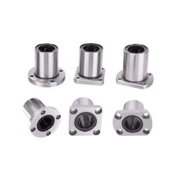 Lmf8ga 10 12 16 20 25 30 35 40 50ga Low Noise High Quality Circular Flange Linear Ball Bearing Steel Cage