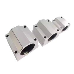 SBR25uu SBR25luu Linear Slide Block Bearing, 25mm Bore Linear Motion Unit for SBR25 Linear Guide Rail, Smooth & Low Noise Ball Bearing Block for Laser Cutting &