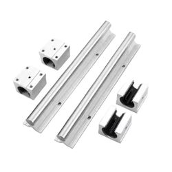 Aluminum Alloy Open Top Wire Locking Ring Support Rail Unit Linear Optical Axis Guide with Dedicated Bearing Seat