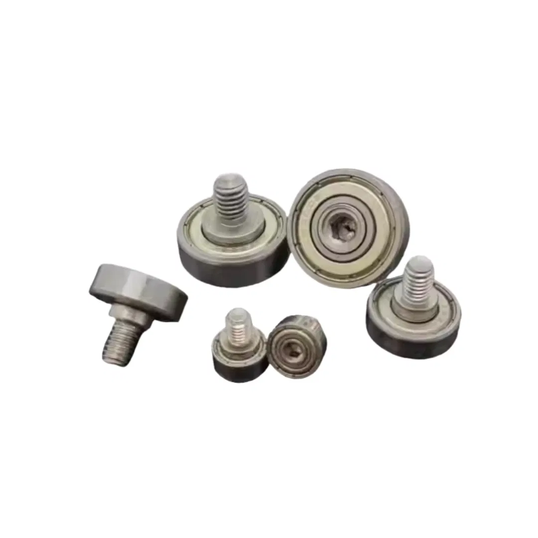 External Thread Bearing with 304 Stainless Steel Screw Bearing Axle Rod Screw Track Small Pulley Guide Wheel Bearing pictures & photos