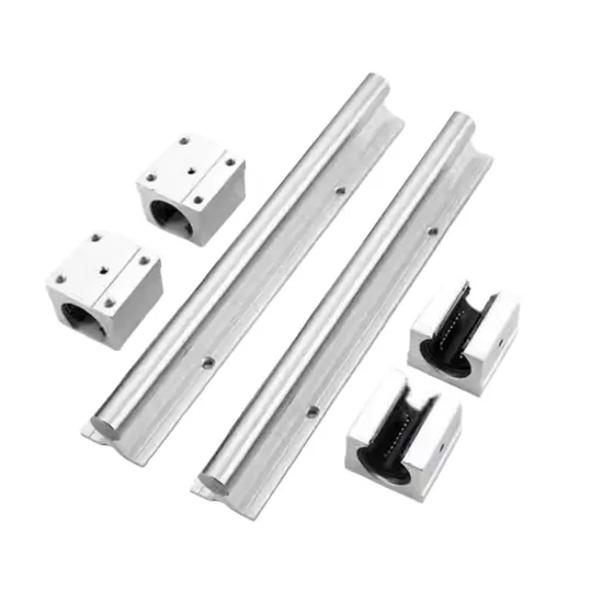 Aluminum Alloy Open Top Wire Locking Ring Support Rail Unit Linear Optical Axis Guide with Dedicated Bearing Seat pictures & photos