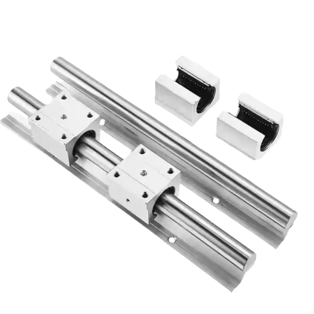 Aluminum Alloy Open Top Wire Locking Ring Support Rail Unit Linear Optical Axis Guide with Dedicated Bearing Seat pictures & photos