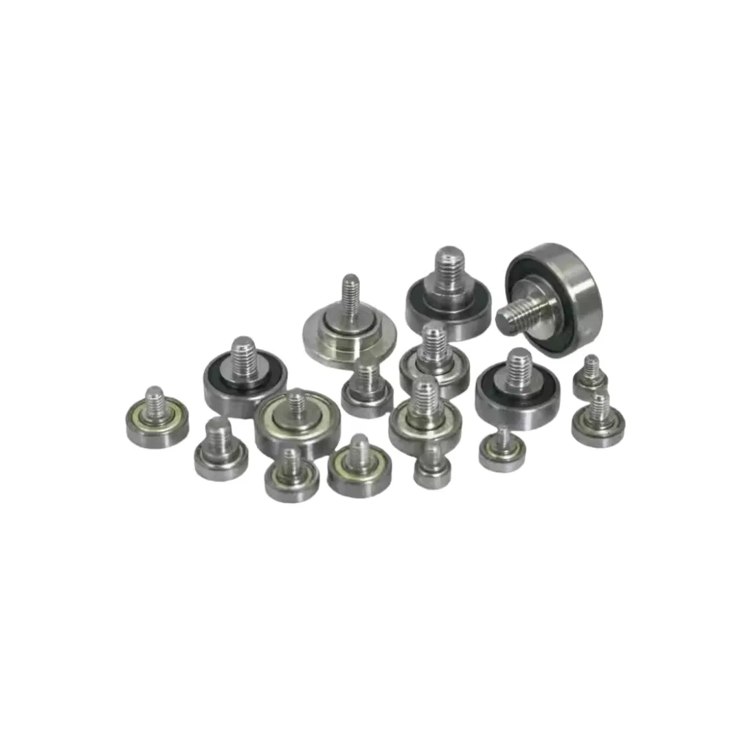 605h1l6m4 External Thread Bearing 605 Roller with Rod End M4 M5 Screw Metal Pulley Bearing Od 14mm Stainless Steel Bolt pictures & photos