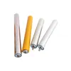 Yellow PU Rubber Roller Factory Customized High Wear Resistant Polyurethane Polymer Plastic Steel Driving Conveyor Roller