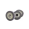 3mm Shaft Hole13mm Diameter PU Guide Pulley Flat Pully Wheel PU68413-4 4X13X4 mm Polyurethane Forming Bearing Roller