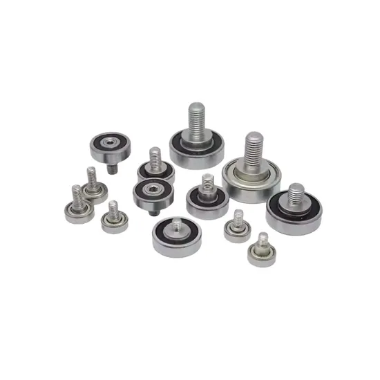 I. D 4-14mm External Thread POM Plastic Coated Bearing High Wear Resistant Nylon Threaded Guide Wheel with Screw Threaded Ball Bearing pictures & photos