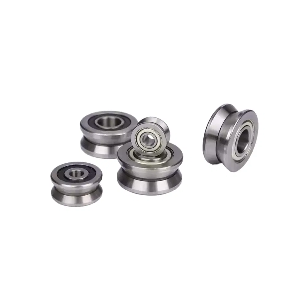 LV203zz RV203/17 17X58X25mm V Groove Pulley Double Row Ball Guide Roller Track Roller Bearing pictures & photos