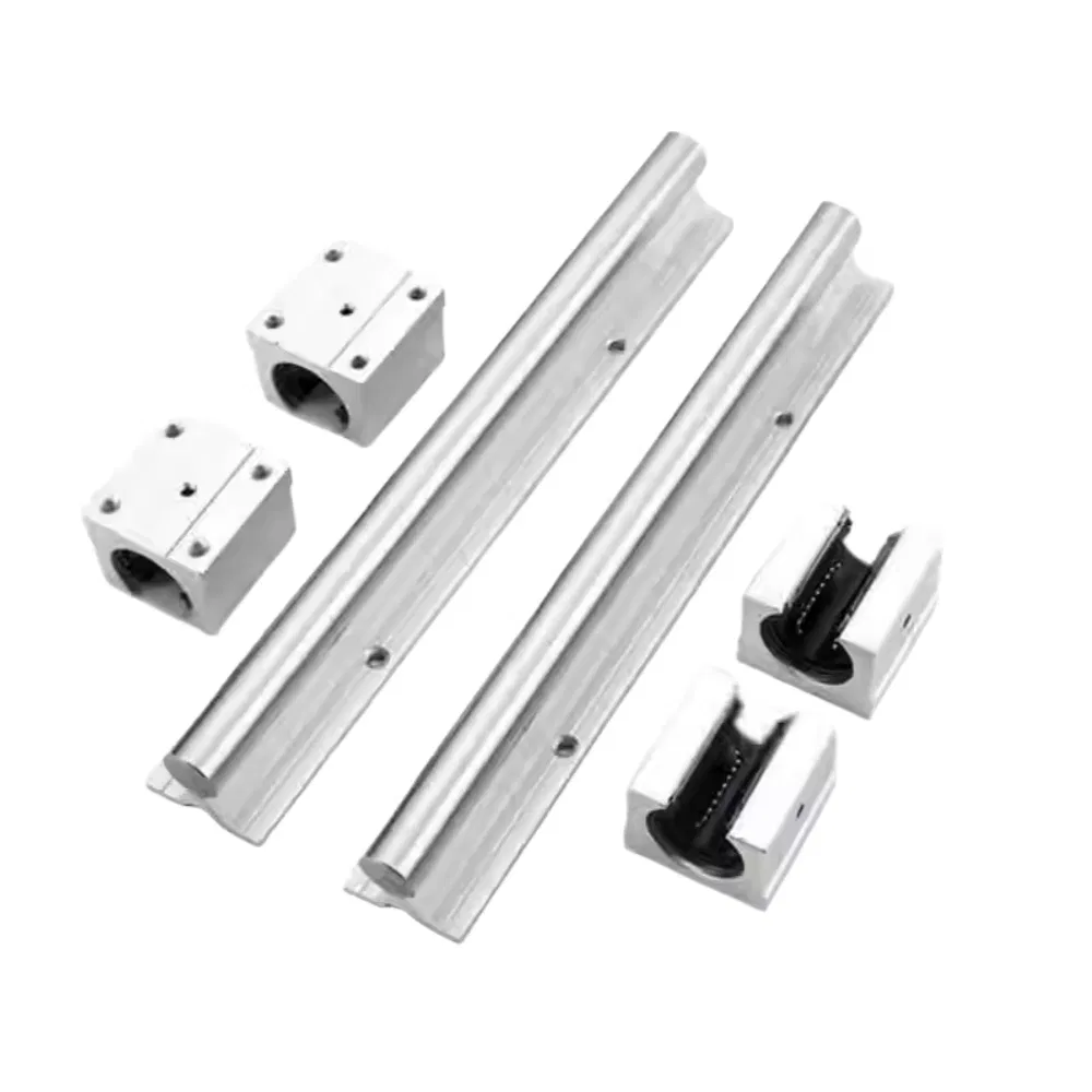 SBR Series Open Type Aluminium Round Linear Guide Block Bearing Unit SBR16luu SBR16uu for SBR16 Linear Rail pictures & photos