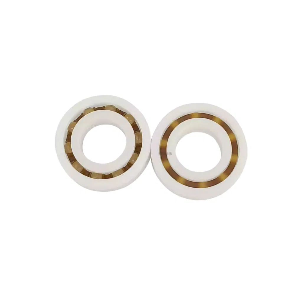 Custom Molded Plastic Covered Bearings with Integrated Gear Core, Precision POM/Nylon Gear Roller for Motion Control, High Speed Deep Groove Ball Bearing with P pictures & photos