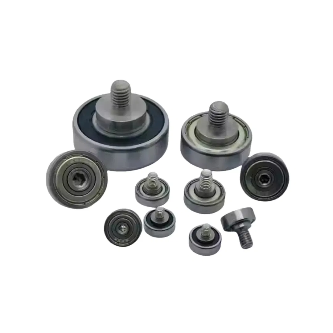 I. D 4-14mm External Thread POM Plastic Coated Bearing High Wear Resistant Nylon Threaded Guide Wheel with Screw Threaded Ball Bearing pictures & photos