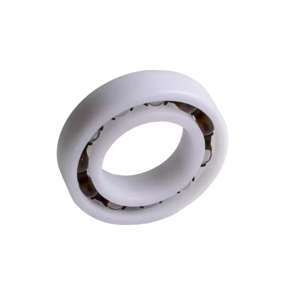 Custom Molded Plastic Covered Bearings with Integrated Gear Core, Precision POM/Nylon Gear Roller for Motion Control, High Speed Deep Groove Ball Bearing with P pictures & photos