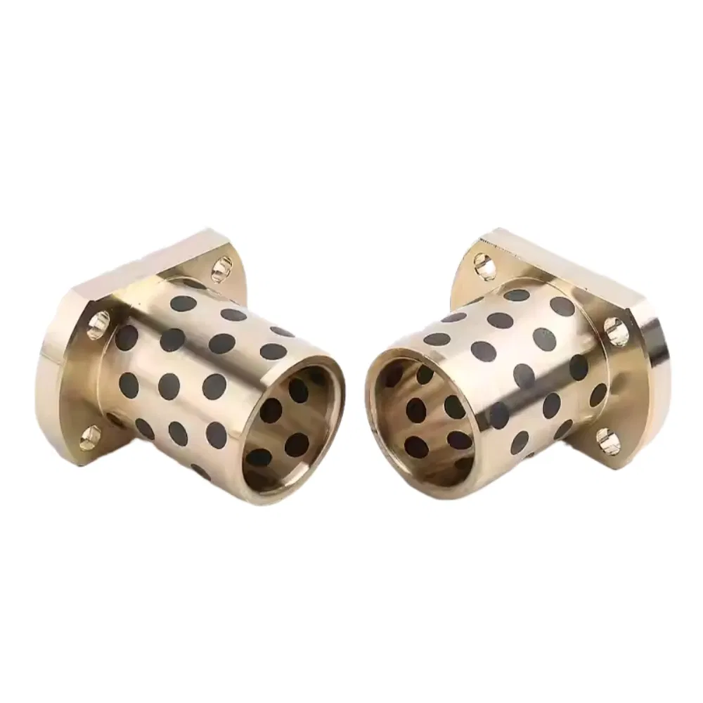 Oilless Self-Lubricating Sleeve Plugged Brass Bearing Carbon Bush Graphite Flange Bronze Bushes Bushing Bearing pictures & photos