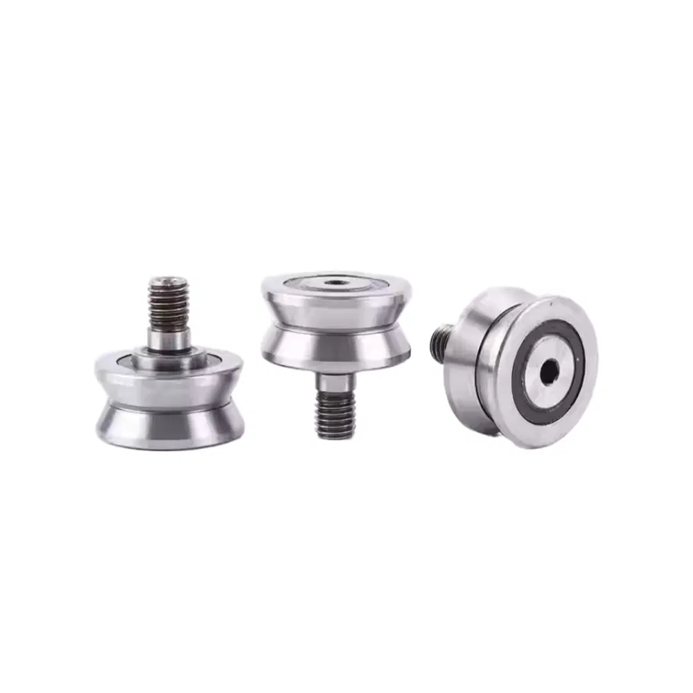 LV203zz RV203/17 17X58X25mm V Groove Pulley Double Row Ball Guide Roller Track Roller Bearing pictures & photos