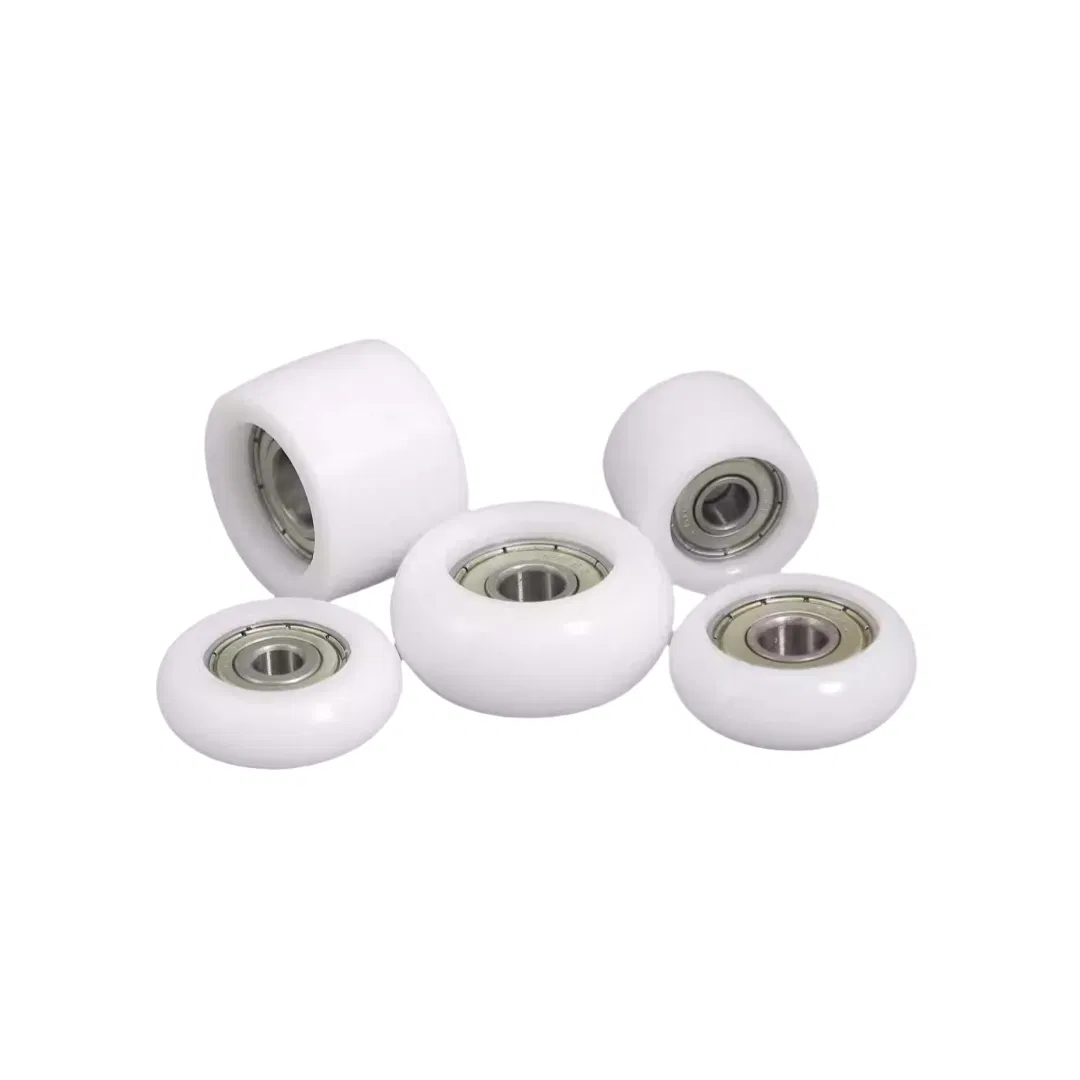 O. D 20mm 22m 25m 28mm 30mm 32mm 36mm 35mm 40mm 45mm 50mm POM Plastic Roller Bearing Nylon Pulley Wheel Roller for Door Window pictures & photos