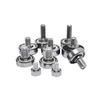I. D 4-14mm External Thread POM Plastic Coated Bearing High Wear Resistant Nylon Threaded Guide Wheel with Screw Threaded Ball Bearing